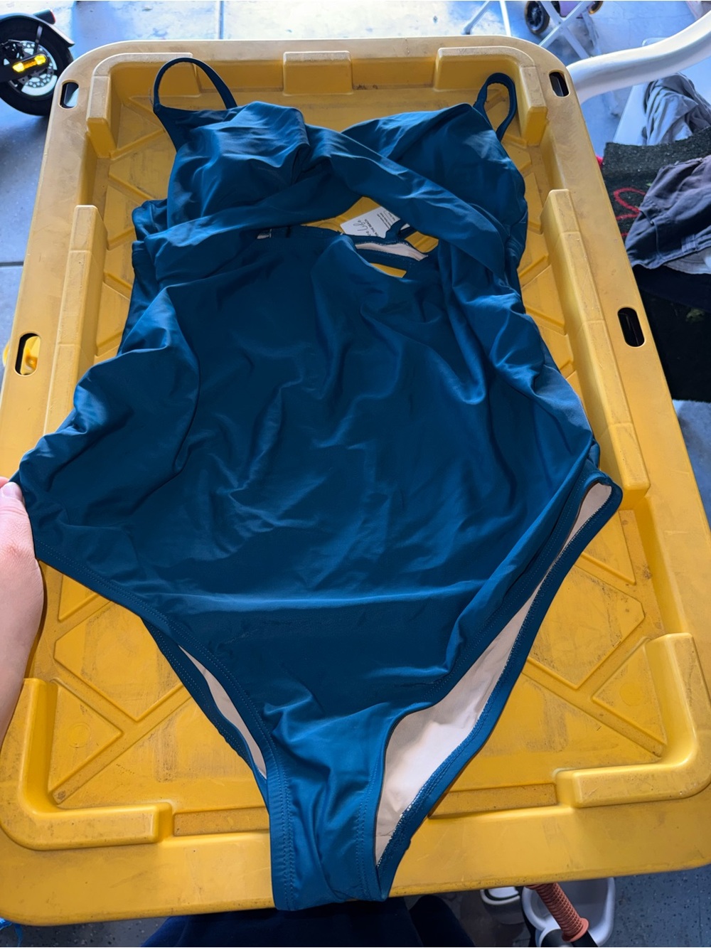 Cupshe Teal Blue One-Piece Swimsuit
